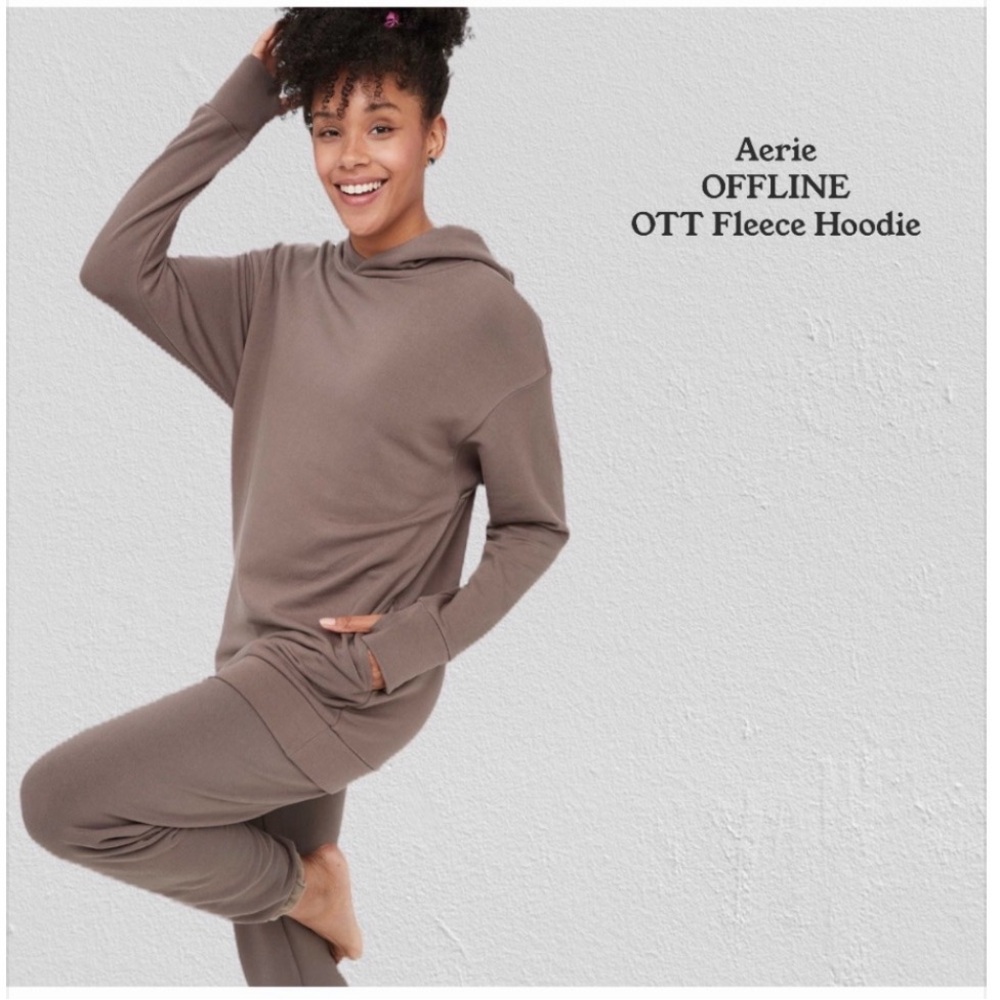 AERIE OFFLINE OTT Fleece Hoodie NWT XS buttery soft